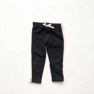 ZARA black side ribbed sweatpants EUC 18-24 months